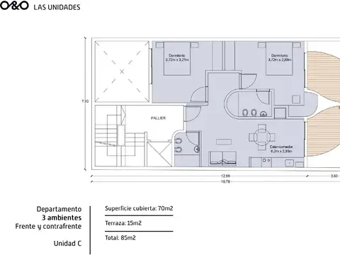 Angel Carranza 2200, Piso 8