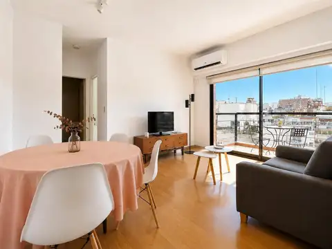 Dos ambientes amoblado con balcón y amenities en alquiler temporario en Palermo Soho