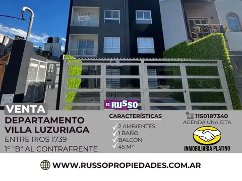Departamento en Venta en Villa Luzuriaga, Partido de La Matanza