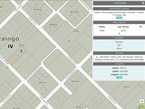 Terreno en Venta en Barrio Parque Leloir, USD 580.000