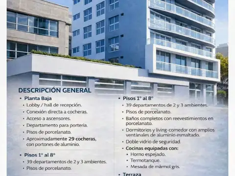 Departamento en Venta de 3 ambientes