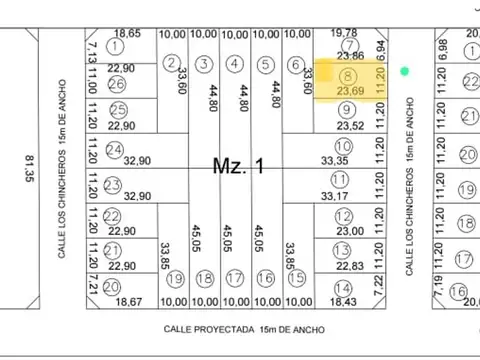 ORO VERDE mnza 1 lote 8