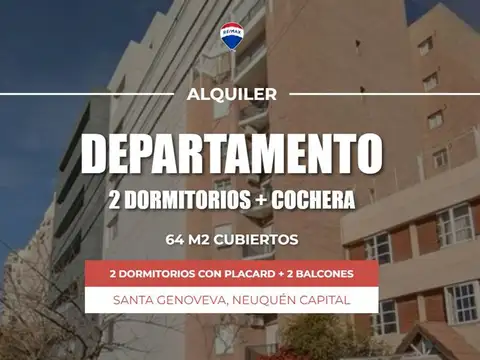 ALQUILER DPTO 2 DORM + COCHERA | STA. GENOVEVA
