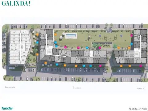 VENTA - Oficina - Apto Blanqueo - Frente Parque - Galinda, Funes