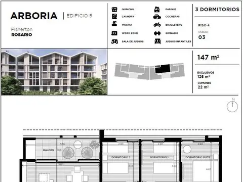 Departamento en Venta de 4 ambientes