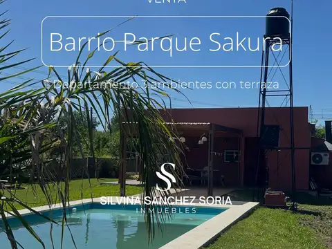 VENTA CASA 3 AMBIENTES EN PARQUE SAKURA