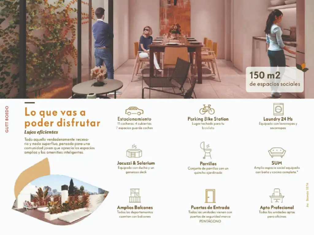 GUTT BOEDO - Av Boedo 1900 de  2 y 3 Dormitorios