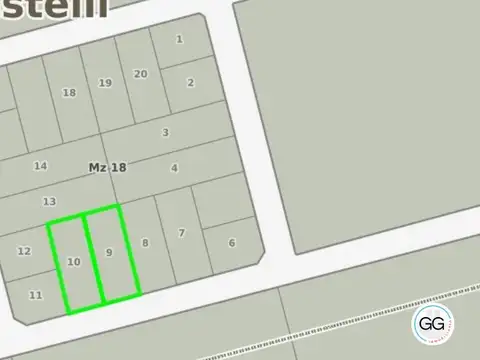 Terreno en Venta 50  mts Fondo