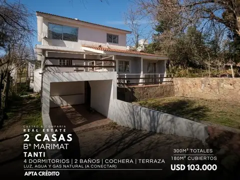 Venta 2 Casas De 2 Dormitorios En Un Mismo Terreno A 100Mts De La Ruta En Tanti