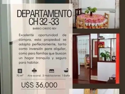Departamento 3 Dormitorios | 70 m² | Villa Dolores, Posadas