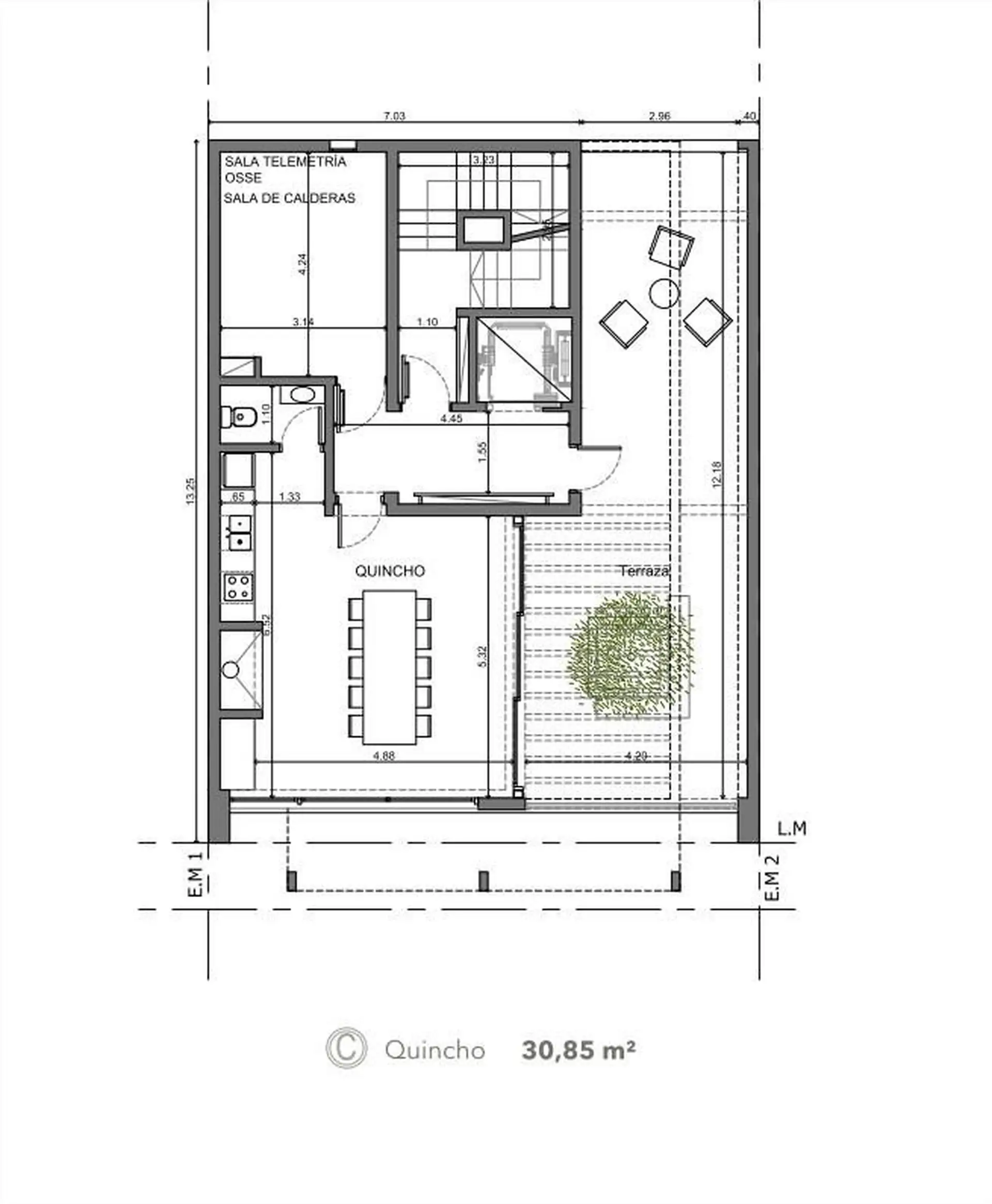 Departamento Bonjo 9 Plaza Mitre