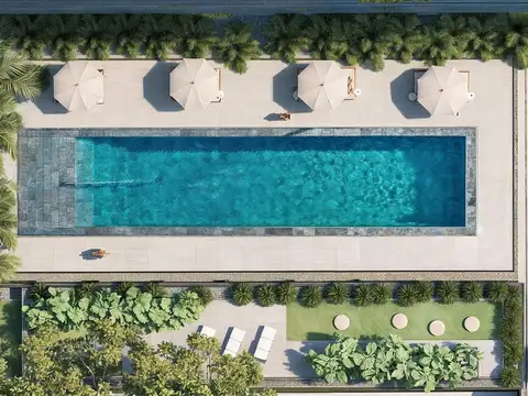 Departamento 2 ambientes con 2 baños