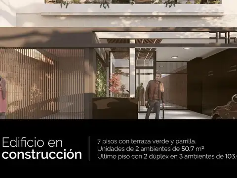 Departamento 3 ambientes con 2 baños