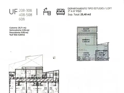 Departamento en Alquiler de Monoambiente
