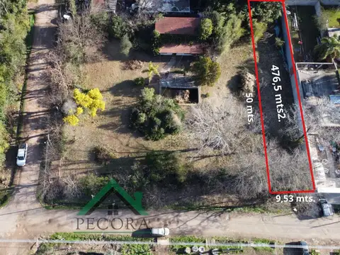 Terreno en Venta 9  mts Frente