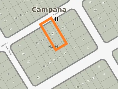 Terreno en Venta 37,50  mts Fondo