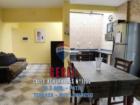 VENTA PH DEPTO T/ CASA 3 AMB. GERLI TERRAZA PATIO
