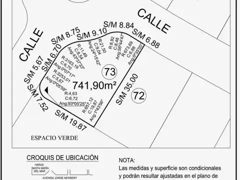 Lote 741 metros Casona del haras
