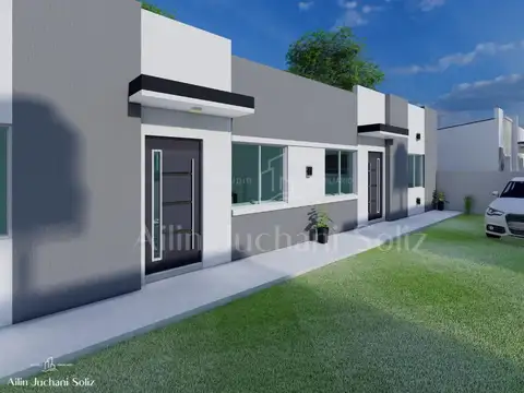 Casa 3 ambientes con 1 baño