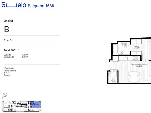 Departamento en Venta en Palermo, USD 186.500