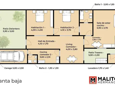 Casa en Venta de 5 dormitorios