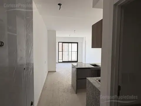 Departamento dos ambientes a estrenar en venta, piso alto, amenities
