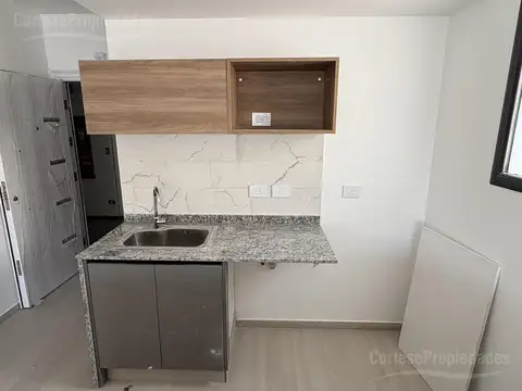 Departamento dos ambientes a estrenar en venta, piso alto, amenities