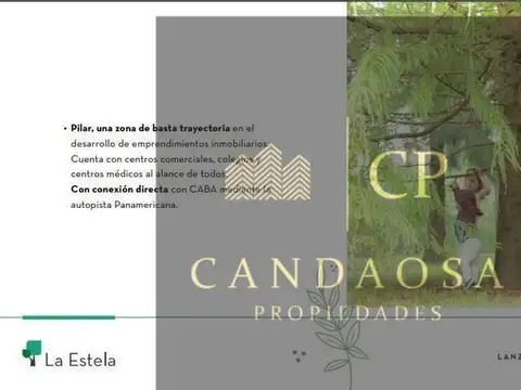 GLM. Venta lote en el Barrio La Estela, Pilar