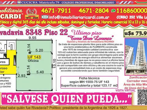 Oficina en Venta en Floresta, Capital Federal