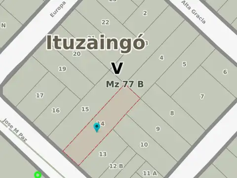 Venta lote terreno Ituzaingó 642 m2. OPORTUNIDAD
