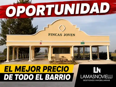 LOTES EN FINCAS JOVEN CON FINANCIACION