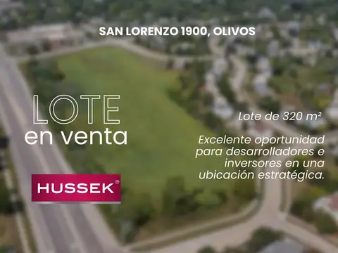 Terreno en Venta de 320 m²  - Excelente Ubicación en Olivos