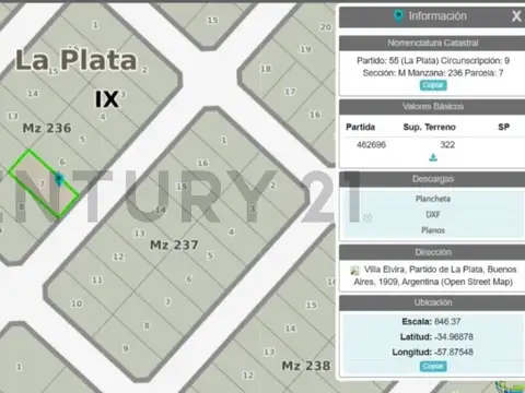 LOTE EN VENTA SICARDI BARRIO ABIERTO LAS CORTADERAS