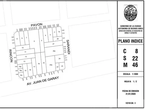 Terreno en Venta 8  mts Frente