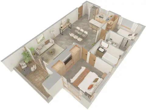 Departamento en Venta con 1 cocheras