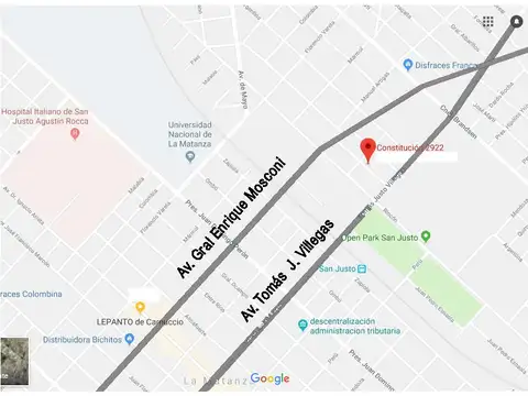 Terreno en Venta en San Justo, USD 85.000