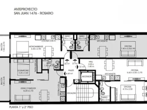 Departamento en Venta de Monoambiente