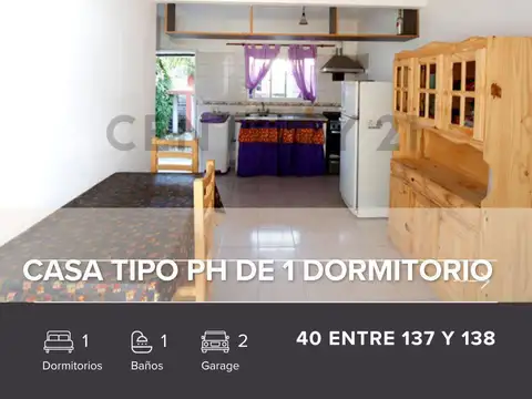 Venta de Casa tipo PH La Plata  2 AMBIENTES
