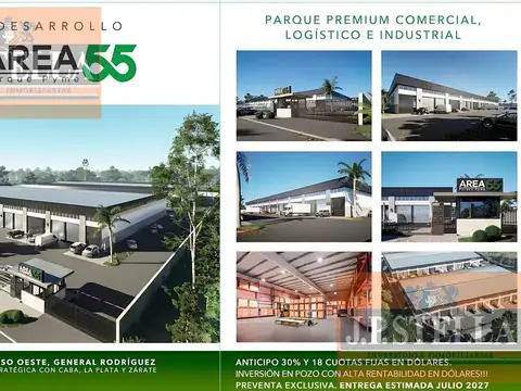 Galpón Comercial e Industrial 252 m² - Área 55 Parque Pyme - General Rodriguez