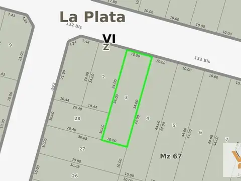 Terreno en Venta en Manuel B Gonnet, USD 60.000