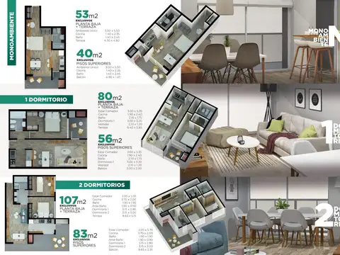 Departamento en Venta de 3 ambientes