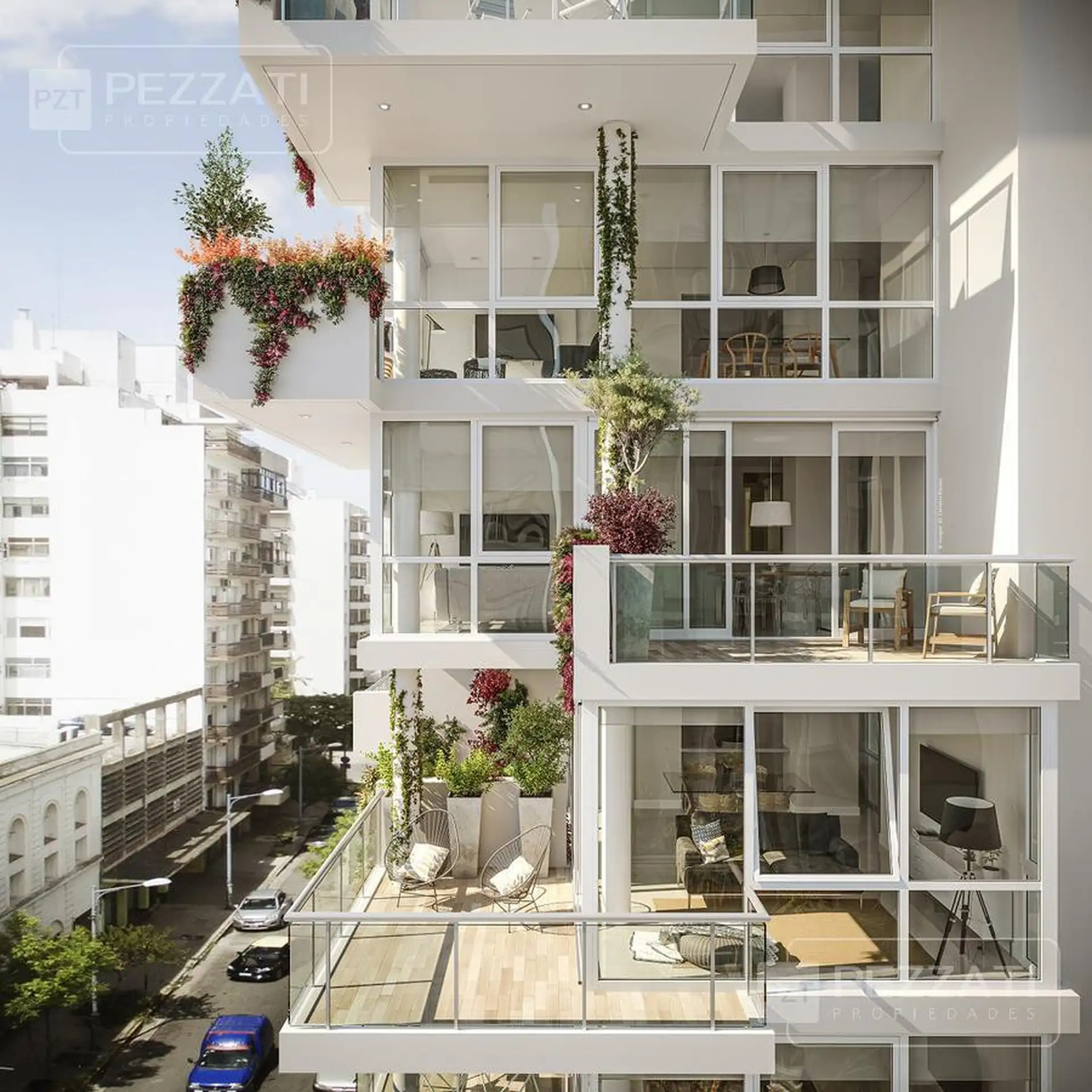 Depto 3 amb, 73m² en construcción con 2 cocheras opcionales — Centro