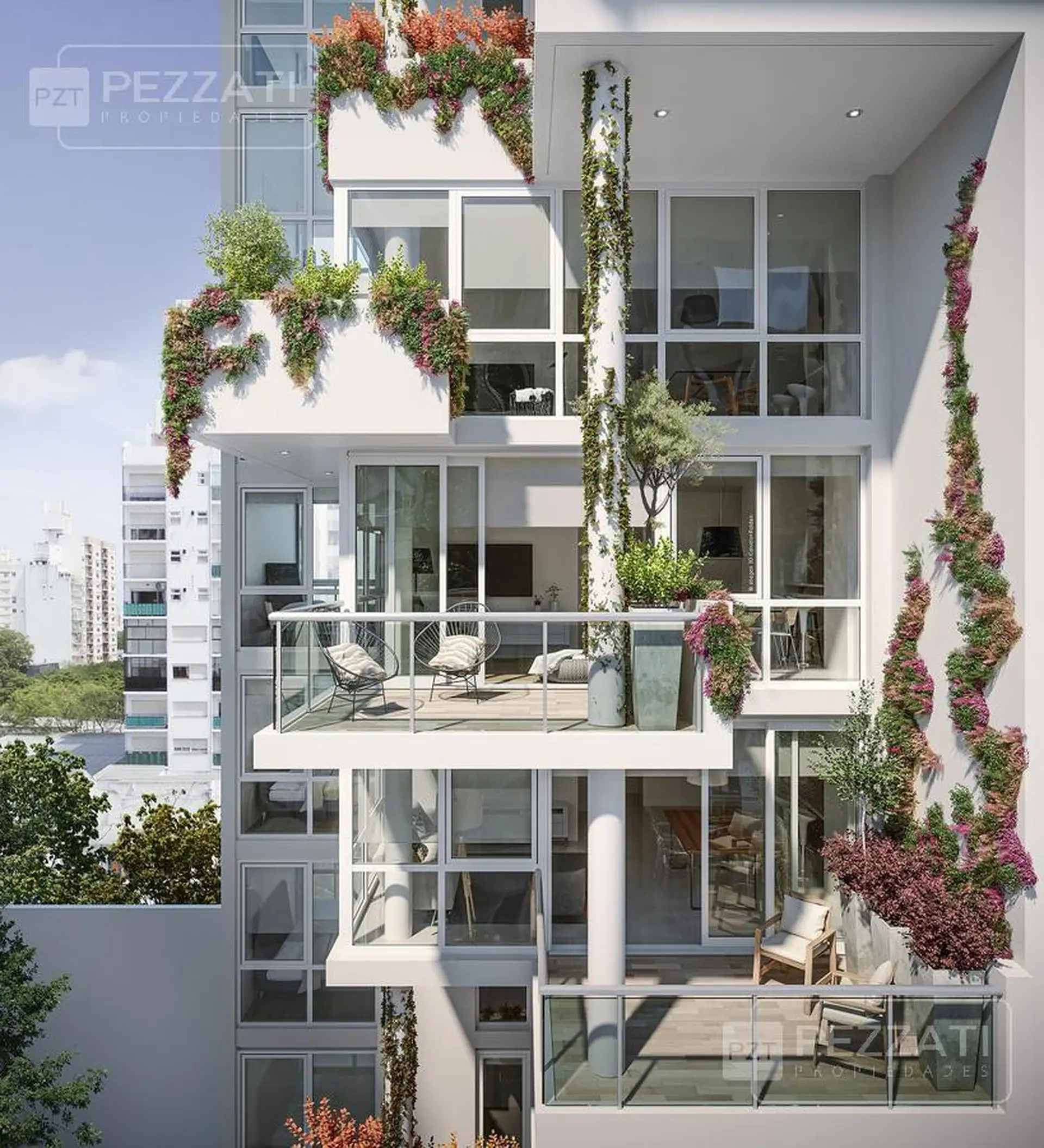 Depto 3 amb, 73m² en construcción con 2 cocheras opcionales — Centro