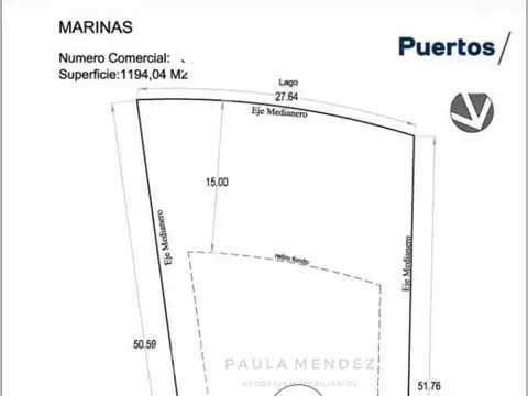 Terreno en Venta de 1194,0 m2