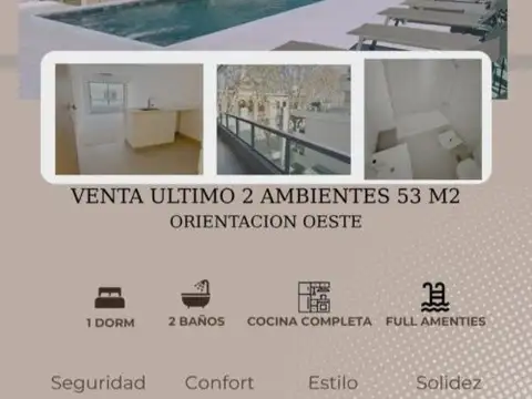 HERMOSO DPTO DOS AMBIENTES 53 M2 BARRACAS