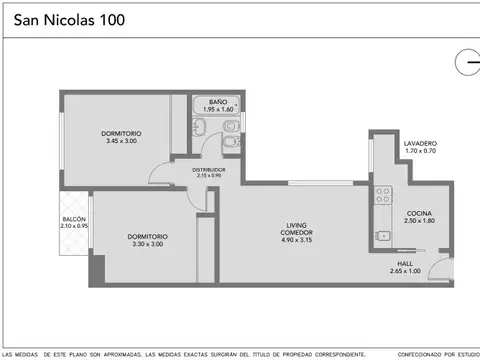 Departamento en Venta de 3 ambientes