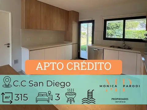 En venta casa moderna refaccionada a nuevo en San Diego Club de Campo – Lista para mudarse