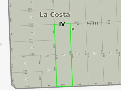 Terreno en Venta en Mar Del Tuyu, USD 12.000