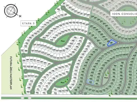 Terreno en Venta de 654,0 m2