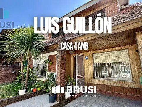 Casa en venta en Luis Guillón en 2 plantas con patio